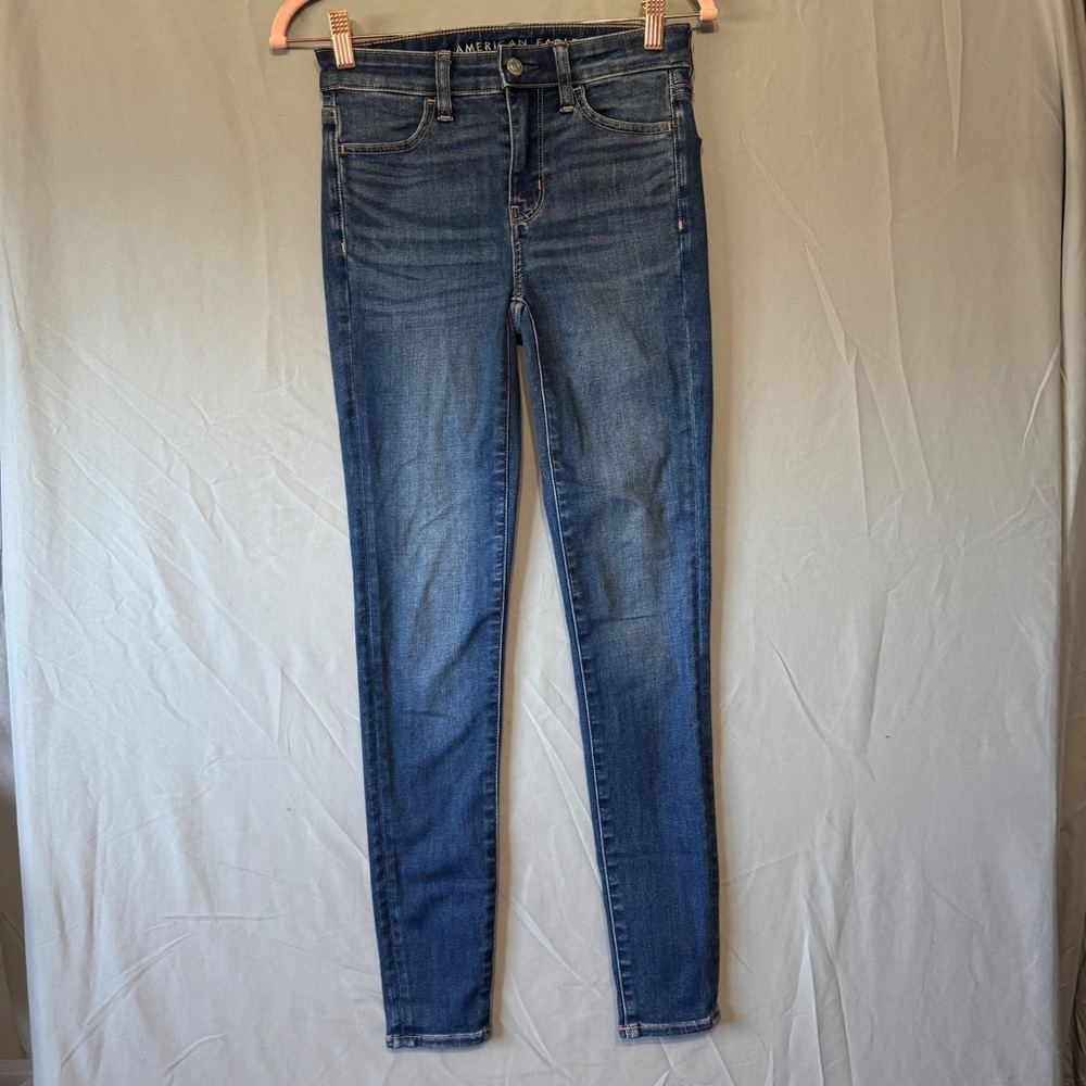 American Eagle Womens High Rise Jegging Size 0 Stretch Skinny Everyday Capsule